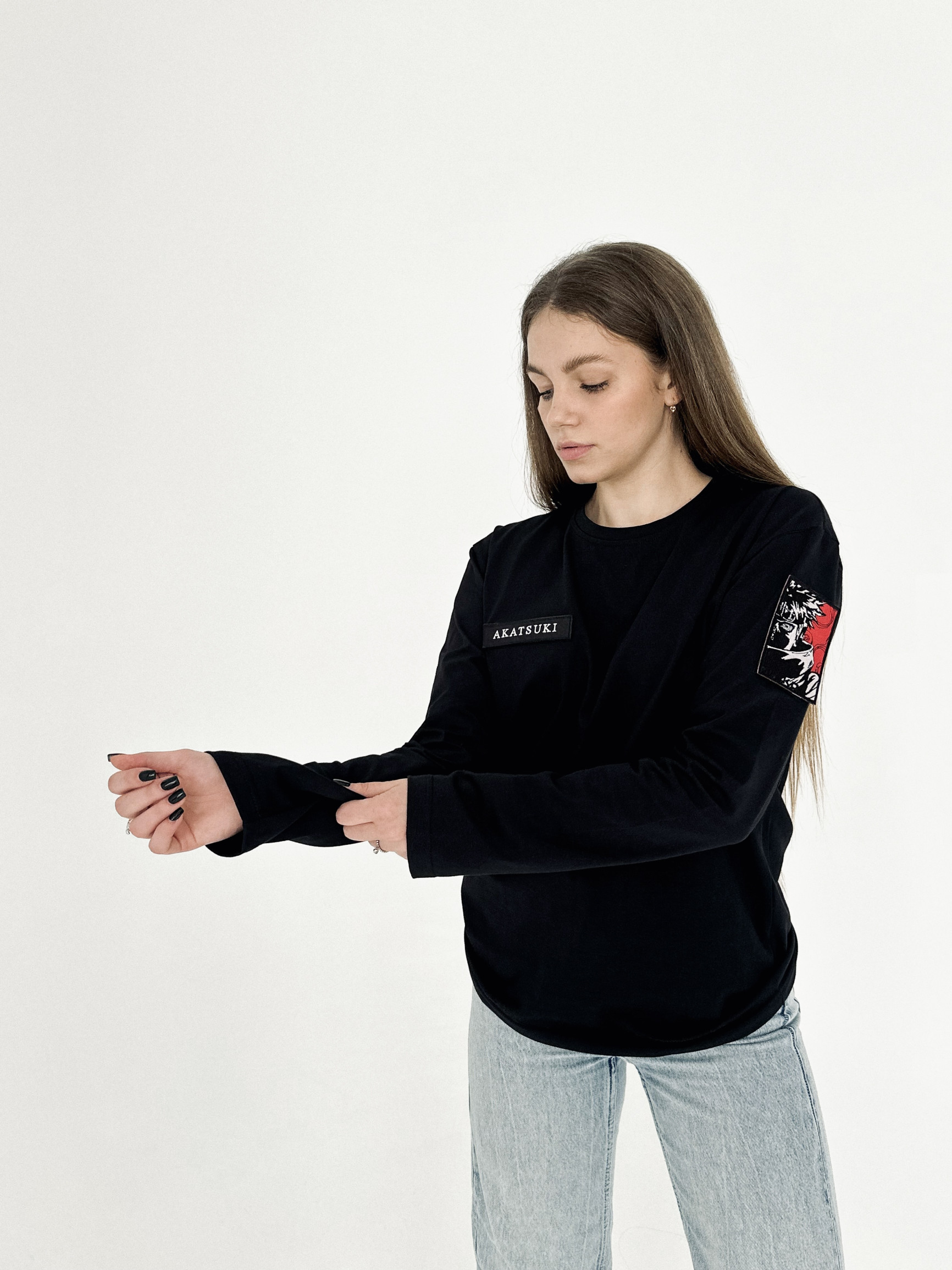 Лонгслів дефолт (Чорний, XS)