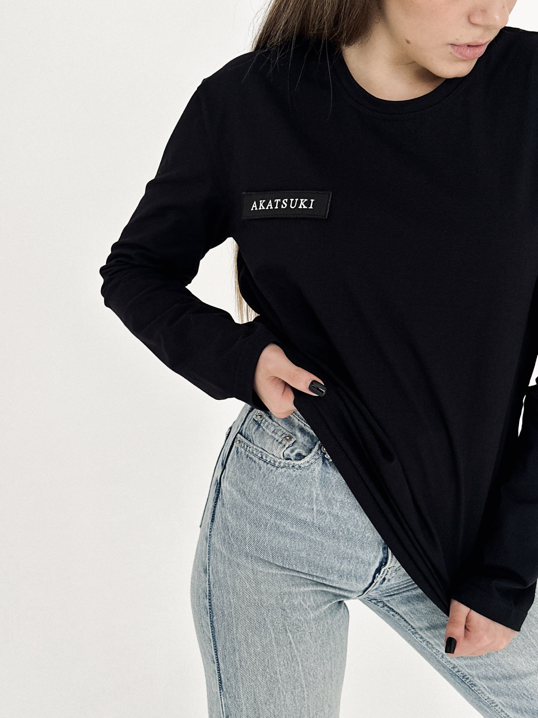 Лонгслів дефолт (Чорний, XS)