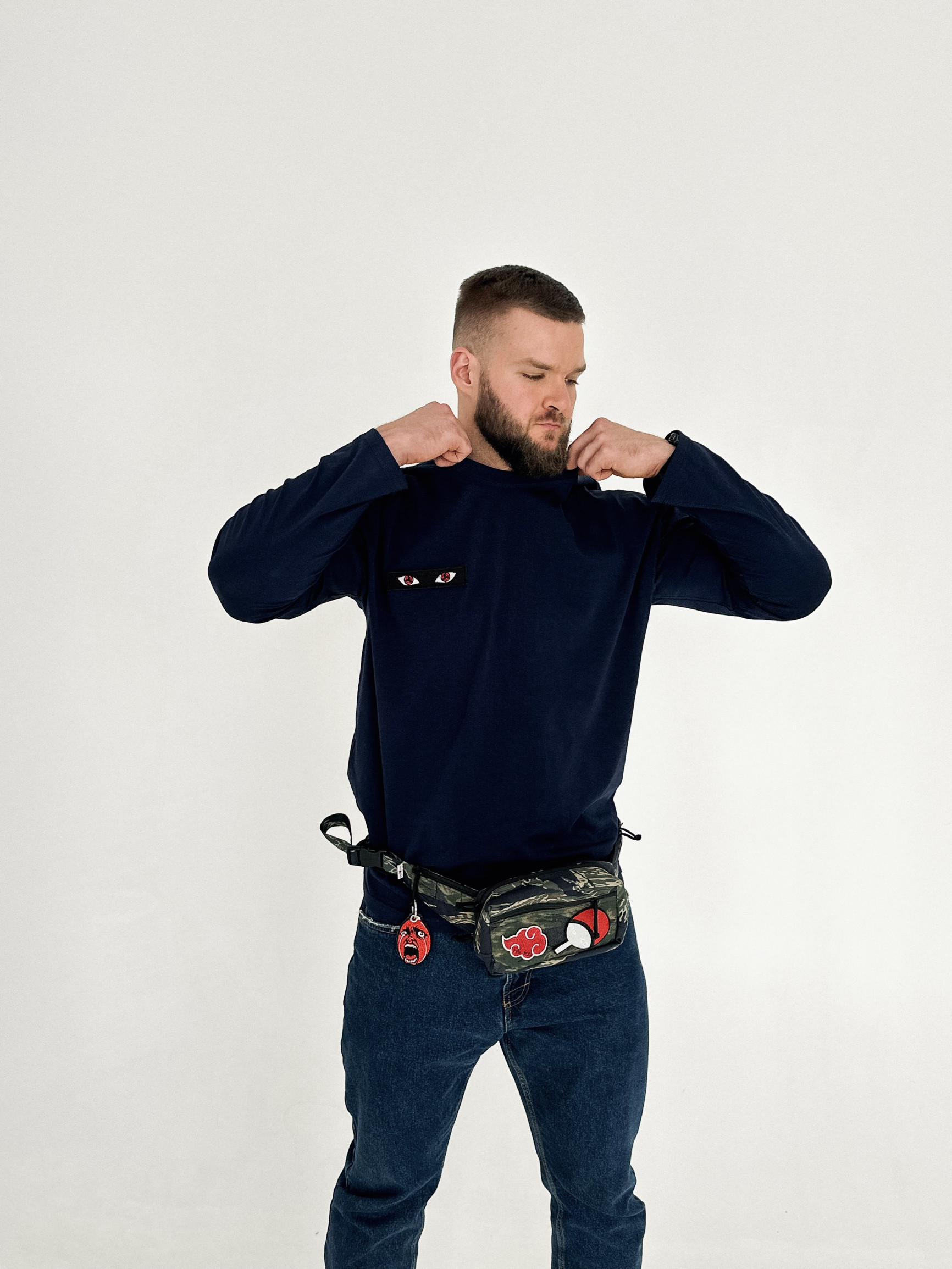 Лонгслів дефолт (Синій, XXL)