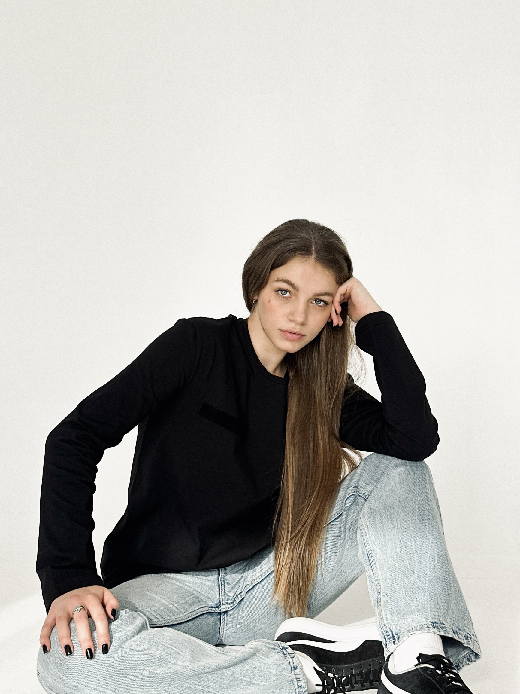 Лонгслів дефолт (Чорний, XS)