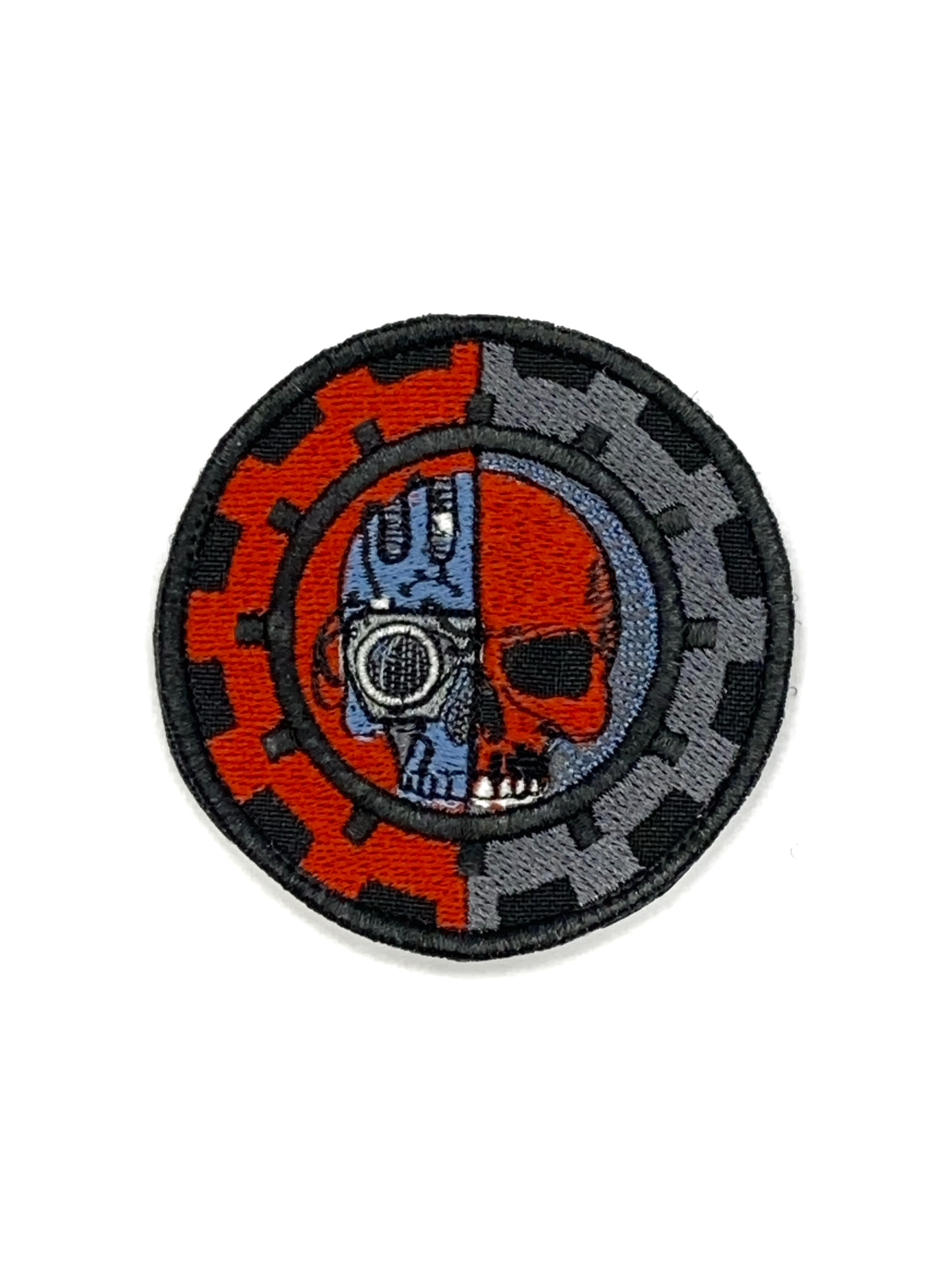 Патч Адептус механікус з червоно-чорний, гра "Warhammer"