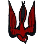 Патч Ластівка герб червоно-чорна