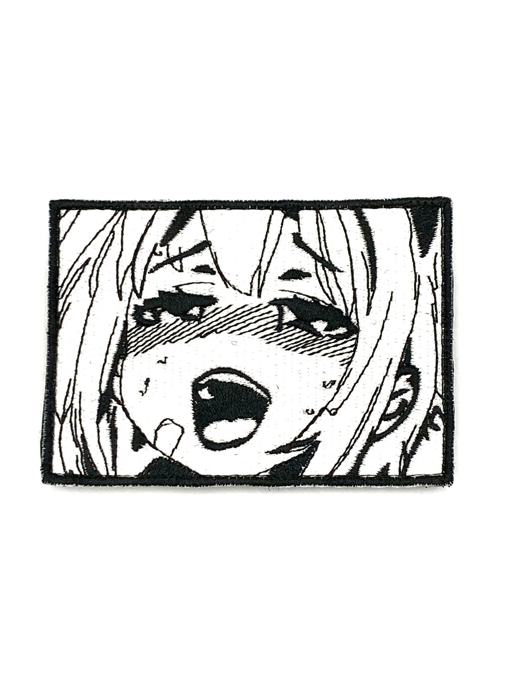 Патч Ахегао чб