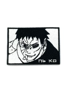 Патч Обіто Бігчест ЧБ, аніме "Наруто"