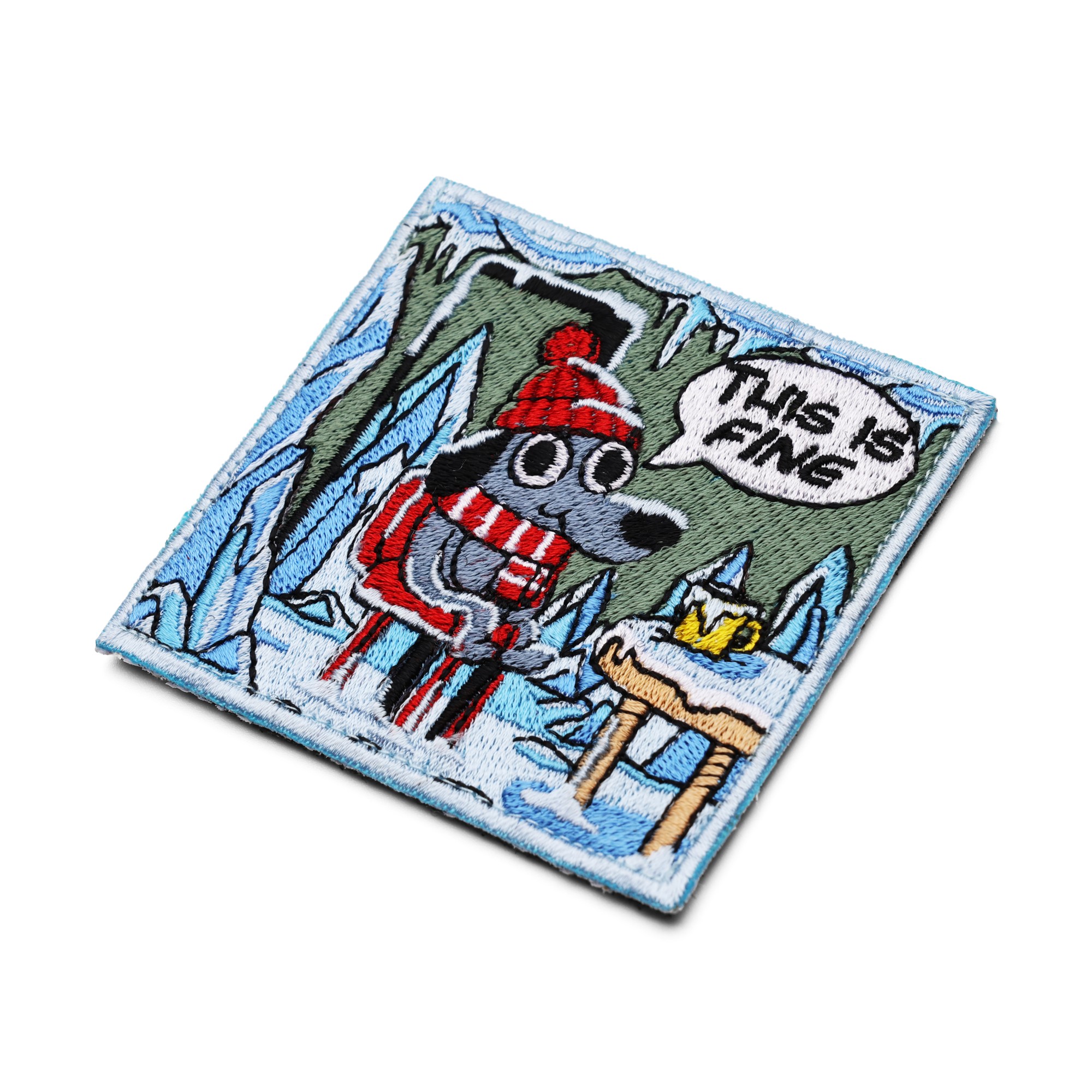 Патч Зимовий This is fine